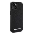 Karl Lagerfeld PU Quilted Pattern Case iPhone 15 (KLHCP15SPQKPMK) hátlap, tok, fekete