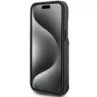 Karl Lagerfeld KLHCP15SSAKKNSCK Cardslots and Stand Monogram Ikonik Patch iPhone 15 6.1", hátlap, tok, fekete