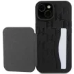 Karl Lagerfeld KLHCP15SSAKKNSCK Cardslots and Stand Monogram Ikonik Patch iPhone 15 6.1", hátlap, tok, fekete