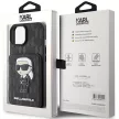 Karl Lagerfeld KLHCP15SSAKKNSCK Cardslots and Stand Monogram Ikonik Patch iPhone 15 6.1", hátlap, tok, fekete