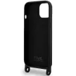 Karl Lagerfeld KLHCP15SSCBSCNK Crossbody Silicone Choupette iPhone 15 6.1" hátlap, tok, fekete
