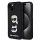 Karl Lagerfeld Liquid Silicone Karl and Choupette Heads Case iPhone 15 (KLHCP15SSDHKCNK) hátlap, tok, fekete