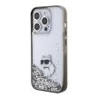 Karl Lagerfeld Liquid Glitter Choupette iPhone 15 Pro Max 6,7" KLHCP15XLKCNSK hátlap, tok, átlátszó