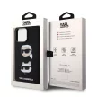 Karl Lagerfeld Liquid Silicone Karl and Choupette Heads Case iPhone 15 Pro Max (KLHCP15XSDHKCNK) hátlap, tok, fekete