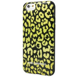   Karl Lagerfeld iPhone 6/6S Camouflage Leopard (KLHCP6CAYE) hátlap, tok, sárga
