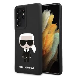   Karl Lagerfeld Samsung Galaxy S21 Ultra Silicone Karl Iconic Full Body hátlap, tok, fekete
