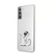 Karl Lagerfeld Samsung Galaxy S21 Plus Fun Choupette Hard (KLHCS21MCFNRC) hátlap, tok, átlátszó