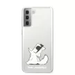 Karl Lagerfeld Samsung Galaxy S21 Plus Fun Choupette Hard (KLHCS21MCFNRC) hátlap, tok, átlátszó