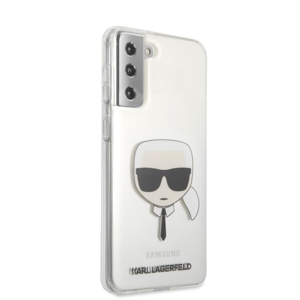 Karl Lagerfeld Samsung Galaxy S21 Plus Karl's Head (KLHCS21MKTR) hátlap, tok átlátszó