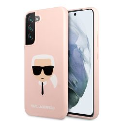   Karl Lagerfeld Samsung Galaxy S22 Karl's Head Silicone (KLHCS22SSLKHPI) hátlap, tok, rózsaszín