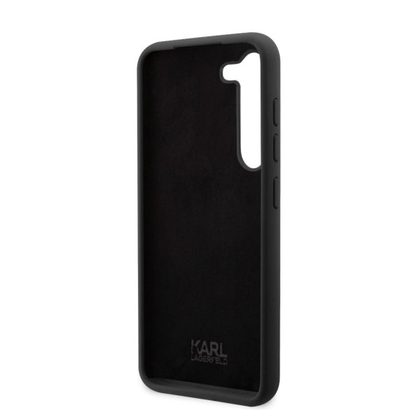 Karl Lagerfeld Liquid Silicone Ikonik NFT Case Samsung Galaxy S23 (KLHCS23SSNIKBCK) hátlap, tok, fekete