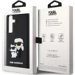 Karl Lagerfeld Samsung Galaxy S24 Plus 3D Rubber Karl and Choupette KLHCS24M3DRKCNK hátlap, tok, fekete