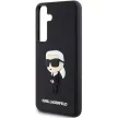 Karl Lagerfeld KLHCS24M3DRKINK Samsung Galaxy S24 Plus (3D GUMI IKONIK NFT) tok, fekete