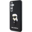 Karl Lagerfeld KLHCS24M3DRKINK Samsung Galaxy S24 Plus (3D GUMI IKONIK NFT) tok, fekete