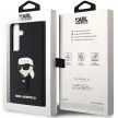 Karl Lagerfeld KLHCS24M3DRKINK Samsung Galaxy S24 Plus (3D GUMI IKONIK NFT) tok, fekete