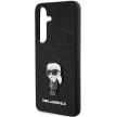 Karl Lagerfeld Fixed Glitter Ikonik Logo Metal Pin Samsung Galaxy S24 Plus KLHCS24MGKNPSK tok, fekete