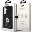 Karl Lagerfeld Fixed Glitter Ikonik Logo Metal Pin Samsung Galaxy S24 Plus KLHCS24MGKNPSK tok, fekete