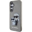 Karl Lagerfeld KLHCS24MHNKCTGK Samsung Galaxy S24 Plus (Glitter Karl&Choupette) tok, fekete