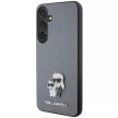 Karl Lagerfeld KLHCS24MPSAKCMPG Samsung Galaxy S24 Plus (PU Saffiano Karl and Choupette) tok, szürke