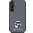 Karl Lagerfeld KLHCS24MPSAKCMPG Samsung Galaxy S24 Plus (PU Saffiano Karl and Choupette) tok, szürke