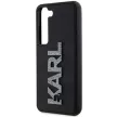 Karl Lagerfeld KLHCS24S3DMBKCK 3D Rubber Glitter Logo Samsung Galaxy S24 , hátlap, tok, fekete