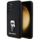 Karl Lagerfeld KLHCS24SSMHKNPK Silicone Ikonik Metal Pin Samsung Galaxy S24 , fekete