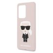 Karl Lagerfeld Samsung Galaxy S20 Ultra Silicone Karl Iconic Full Body szilikon (KLHCS69SLFKPI) hátlap, tok, rózsaszín