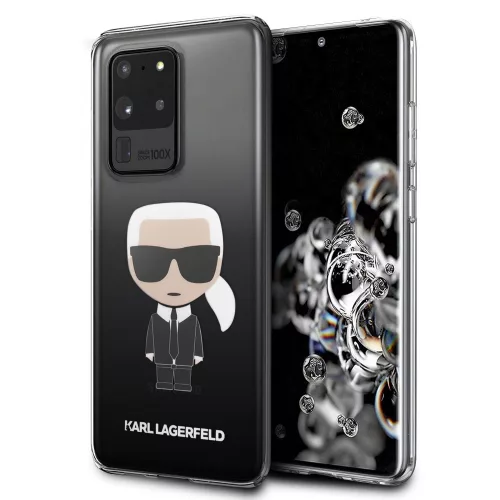 Karl Lagerfeld Samsung Galaxy S20 Ultra Degrade Ikonik Full Body (KLHCS69TRDFKBK) hátlap, tok, fekete