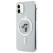 Karl Lagerfeld KLHMN61HGKCNOT Karl&Choupette Glitter MagSafe iPhone 11/Xr, hátlap, tok, átlátszó