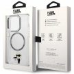 Karl Lagerfeld Magsafe IML NFT Karl & Choupette iPhone 13 Pro 6,1" KLHMP13LHNKCIT hátlap, tok, átlátszó