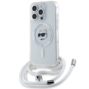   Karl Lagerfeld KLHMP13XHCCHNT IML Choupette Head & Cord Magsafe iPhone 13 Pro Max 6.7" hátlap, tok, átlátszó