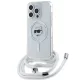 Karl Lagerfeld KLHMP14LHCCHNT IML Choupette Head & Cord Magsafe iPhone 14 Pro 6.1" hátlap, tok, átlátszó