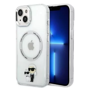   Karl Lagerfeld Magsafe IML NFT Karl&Choupette iPhone 14 Plus 6,7" KLHMP14MHNKCIT hátlap, tok, átlátszó