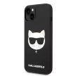 Karl Lagerfeld iPhone 14 Plus Silicone Choupette Head (KLHMP14MSLCHBK) hátlap, tok, fekete