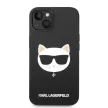 Karl Lagerfeld iPhone 14 Plus Silicone Choupette Head (KLHMP14MSLCHBK) hátlap, tok, fekete