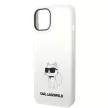 Karl Lagerfeld KLHMP14MSNCHBCH Silicone Choupette MagSafe iPhone 14 Plus/15 Plus 6,7" tok, fehér