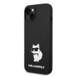 Karl Lagerfeld KLHMP14MSNCHBCK Silicone Choupette MagSafe iPhone 14 Plus/15 Plus 6,7" tok, fekete