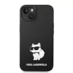 Karl Lagerfeld KLHMP14MSNCHBCK Silicone Choupette MagSafe iPhone 14 Plus/15 Plus 6,7" tok, fekete