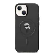 Karl Lagerfeld KLHMP14SHFCKNOK IML Ikonik MagSafe iPhone 14 6.1", hátlap, tok, fekete