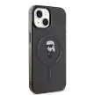 Karl Lagerfeld KLHMP14SHFCKNOK IML Ikonik MagSafe iPhone 14 6.1", hátlap, tok, fekete