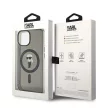 Karl Lagerfeld KLHMP14SHFCKNOK IML Ikonik MagSafe iPhone 14 6.1", hátlap, tok, fekete