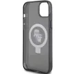 Karl Lagerfeld Ring Stand Karl&Choupette MagSafe case for iPhone 14 tok, fekete