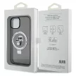 Karl Lagerfeld Ring Stand Karl&Choupette MagSafe case for iPhone 14 tok, fekete