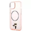 Karl Lagerfeld KLHMP14SHNKCIP Iconic Karl&Choupette Magsafe iPhone 14 6,1" tok, rózsaszín