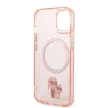 Karl Lagerfeld KLHMP14SHNKCIP Iconic Karl&Choupette Magsafe iPhone 14 6,1" tok, rózsaszín