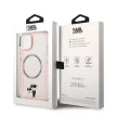 Karl Lagerfeld KLHMP14SHNKCIP Iconic Karl&Choupette Magsafe iPhone 14 6,1" tok, rózsaszín