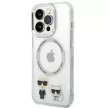 Karl Lagerfeld KLHMP14XHKCT iPhone 14 Pro Max 6.7 "hátlap, tok, átlátszó /, átlátszó Karl & Choupette Alumínium Magsafe