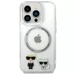 Karl Lagerfeld KLHMP14XHKCT iPhone 14 Pro Max 6.7 "hátlap, tok, átlátszó /, átlátszó Karl & Choupette Alumínium Magsafe