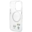 Karl Lagerfeld KLHMP14XHKCT iPhone 14 Pro Max 6.7 "hátlap, tok, átlátszó /, átlátszó Karl & Choupette Alumínium Magsafe