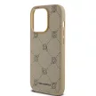 Karl Lagerfeld PU Karl Heads Pattern MagSafe iPhone 14 Pro Max Magsafe kompatibilis hátlap, tok, bézs